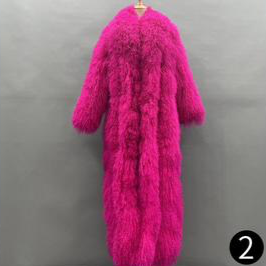 FGM Bespoke Full length Floor Sweeping Fluffy Mongolian Coat